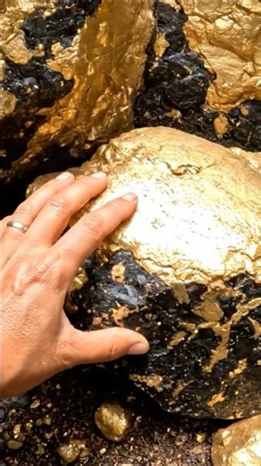 Ore mineral gold quartz 🪙 #goldrush #quartz #gold #goldmining #shorts