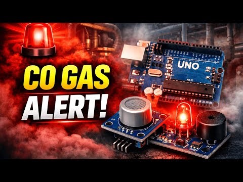 Dangerous CO Gas Alert System Using Arduino & MQ-7 Sensor