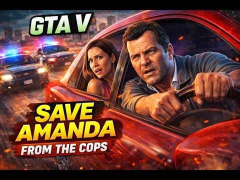 GTA V Save Amanda from the Cops | Michael De Santa Gameplay