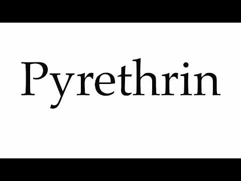 How to Pronounce Pyrethrin