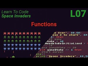 Space Invaders Lesson 7 - Functions