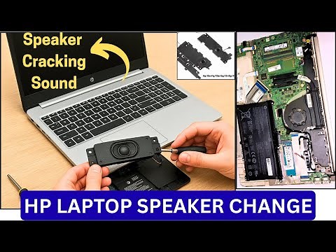 HP 15s series Laptop Speaker replacement || laptop speaker crackling noise #laptoprepair #repair