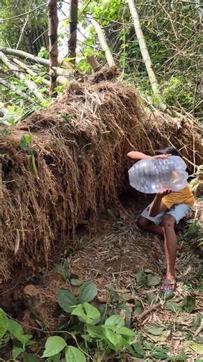 pria cerdas ngasih cara nangkap musang di akar bambu #shortsviral #animals #trending #amazing