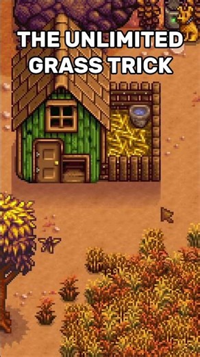 Stop Buying Hay! 🌾 (Unlimited Grass Hack) #stardewvalley #cozygaming #justgengaming