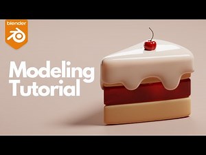 Blender Beginner Tutorial | Model a Piece of Cake