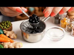 Miniature Cooking Videos Tiny Boba Milk Tea Asmr Sound🧋🎂😍🥳 #tinycooking #asmr #miniature #bubbletea
