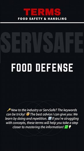 ServSafe: Food Defense 🔒