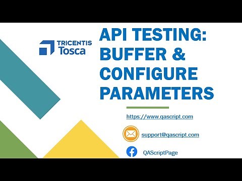 Tosca Tutorial | Lesson 82 - Buffer API Response Values | Configure Request Parameters | API Testing