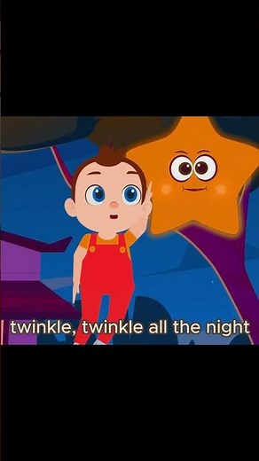 🌙 Twinkle Twinkle Sleep Time Song ⭐🎶 | Relaxing Kids Video #shorts