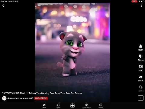 Talking Tom Dancing cute baby Tom