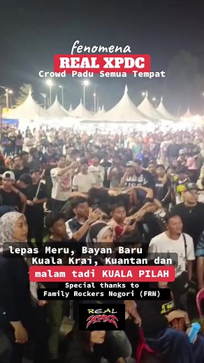 Alhamdulillah terima kasih kpd semua peminat muzik Tanahair kerana datang ke setiap destinasi show REAL XPDC band tribute paling viral dewasa ini. REAL XPDC mendendangkan lbh 20 buah lagu pilihan paling top dari album MaelXpdc, RealX dan XPDC. Suara vokalis REAL XPDC mampu mengimbau kenangan lalu ketika zaman kegemilangan XPDC tahun 90an. Nak tonton mrk? Lihat jadual mrk di FB REAL XPDC setiap kali ada show, ada iklannya. Terima kasih sekali lagi #kualapilah #kualapilahnegerisembilan #negerisemb