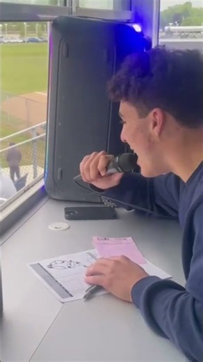 Public Address For Solon High School Baseball calling for CF #1 Nicholas Tsironis.