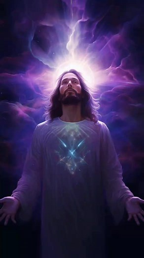 Celestial Imagery of a Robed Figure in Various Settings