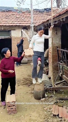 Seesaw Lever Shoots Tiles to the Roof 🧱🚀#physics #worksmart