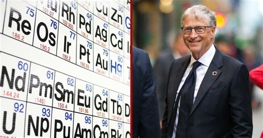 Bill Gates revealswhy he has a wall-mounted periodic table with samples of each chemical