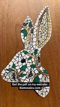 Make your own paper version of the mosaic bunny!🐰