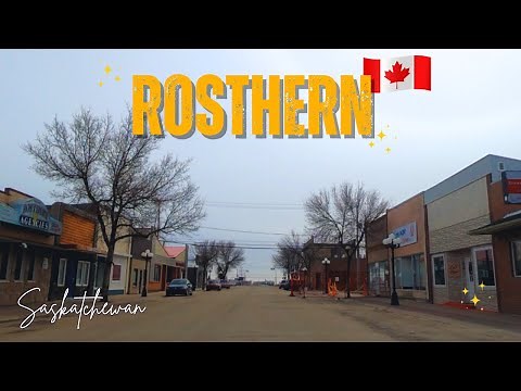 Tour around Town of ROSTHERN, Saskatchewan | Canada [4K]