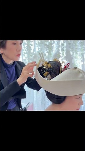 #角隠し#地髪結い日本髪#打掛#白無垢#山宮博子