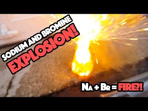 SODIUM Metal and Bromine Reaction (There's an EXPLOSION!)