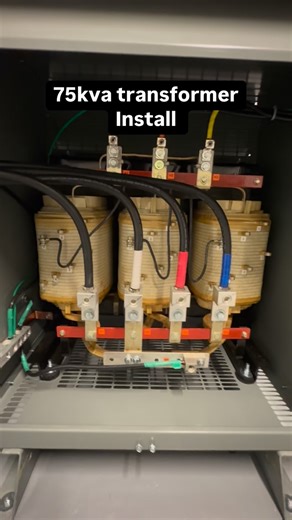 @electric_vibes_only_ on Instagram: "Nothing to see here 👀just a clean transformer install waiting for inspection! #electrician #sparky #union #ibew #wiring #commercial #electrical #nec #transformer"