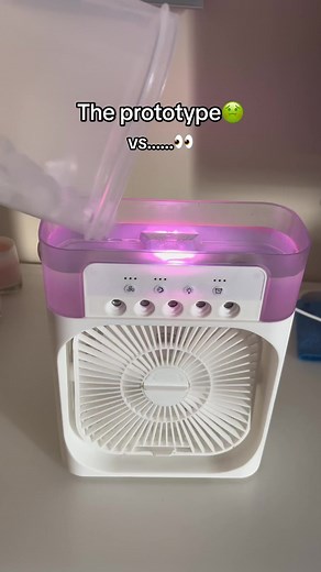 I think prototype is better💨❄️ #fyp #Summer #fan #foryou #tiktokshop #tiktokmademebuyit #aircooler #room #humidifier #nz #aus