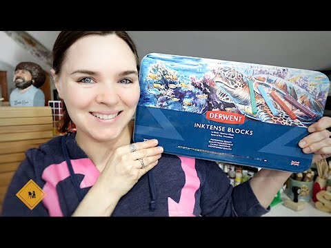 Creating Texture with Derwent Inktense Blocks!