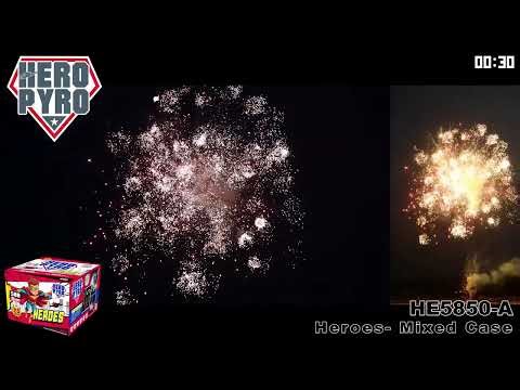 Heroes Mixed Case (3 Pack 500G Cake) - HE5850 - Hero Pyro