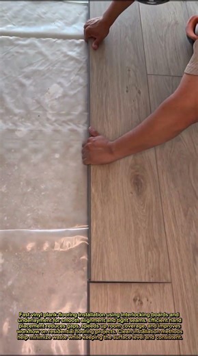 Insane Vinyl Flooring Install Speed! Satisfying Precision You Need to See