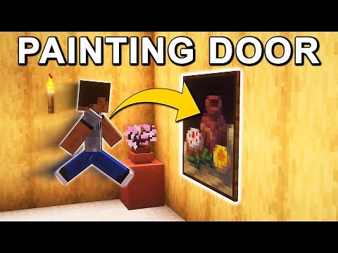 EASY Painting SECRET DOOR in Minecraft! (Tutorial)