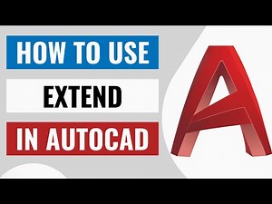 How to Use Extend Command in AutoCAD - Tutorials For Beginners