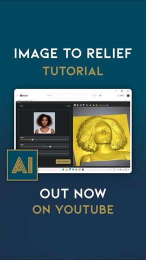 Our Image to Relief tutorial is out now on YouTube. Watch the full tutorial here: https://youtu.be/RviqFJKk6aw Learn more at carv.eco/ai #CarvecoAI #CarvecoTutorial #Maker #CNC #ReliefCarving | Carveco