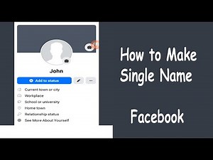 How to Remove Last Name on Facebook | Make Single Name on Facebook Account