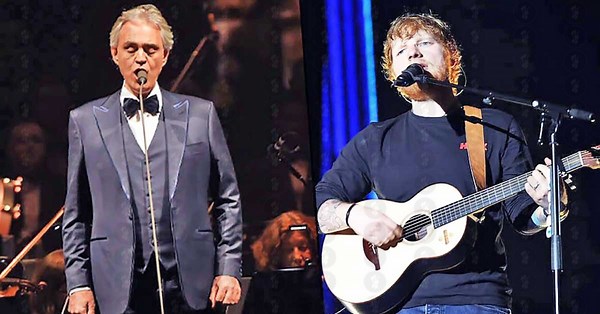 When Wembley Stadium Fell Silent Listening To Andrea Bocelli And Ed Sheeran Duet