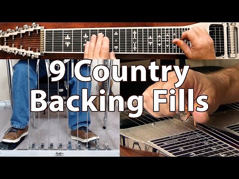 How to Play 9 Country Backing Fills | Pedal Steel Guitar Lesson