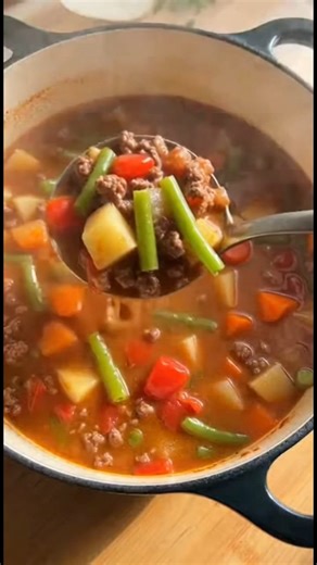 1.4K views · 15 reactions | Hamburger Soup Hearty Hamburger Soup...