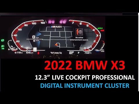 2022 BMW X3 M40I | 12.3" Live Cockpit Professional | Digital Instrument Cluster POV