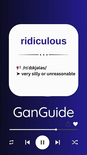 B2 English Word: RIDICULOUS | Meaning & Pronunciation