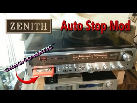Zenith 8 Track Recorder Repair & Auto stop Mod