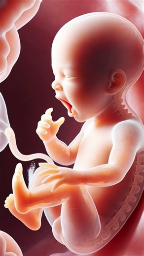 How Amniotic Fluid Enters a Baby's Mouth in the Womb | 3rd Trimester Explained 🤰👶#fyp #womb #baby