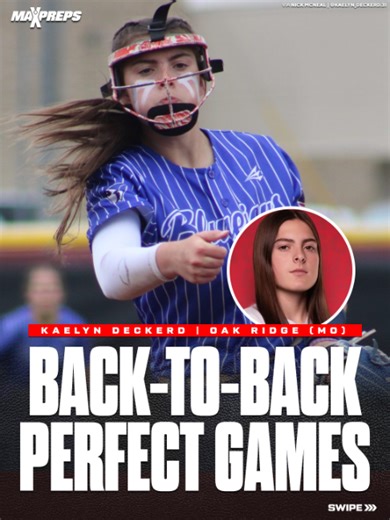 What's it like to throw back-to-back perfect games? 🤨 🥎 #kaelyndeckerd #oakridge #missouri #statfreak #statfreaks #perfectgame #highschoolsoftball #softballtiktok #maxpreps