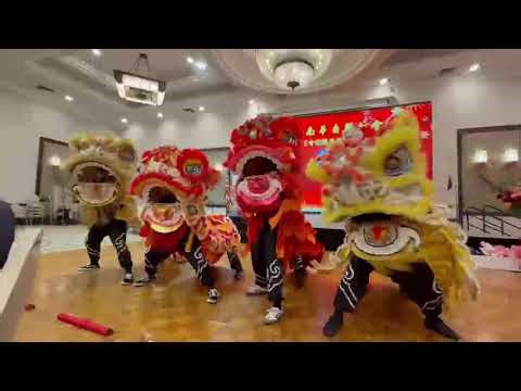 3 5 7 stars lion dancing performance Lau Kar Yung Hung Gar traditional Southern Fut style