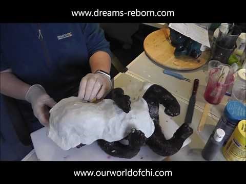 Making a Silicone Baby Doll - TARRA - Part 2: mother mould, seam and removing sculpt