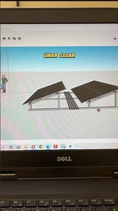 Solar Panel Structure 3D Design | Using #googlesketchup #shortsviral #3ddesign