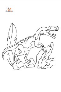 Jurassic Dinosaur Coloring Page ♥ Online and Print for Free!