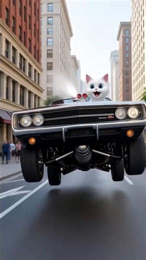 Cute cat wants to make his own popcorn #shorts #funnycat #catanimation