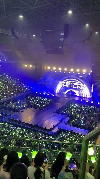 my view from the link in manila .ᐟ ⋆*｡ upper box 421 row E .ᐟ — i hope this helps as a reference view for ub goers & also manifesting for dreamzens to secure our tickets ! ◡̈ #TheDreamShow2_in_Manila #TDS2inManila