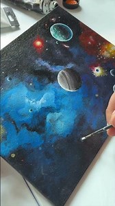 Galaxy Acrylic Painting 🎨🌌✨ #art #painting #acrylicpainting #galaxypainting