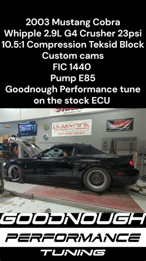 2003 Cobra convertible Whipple Dyno