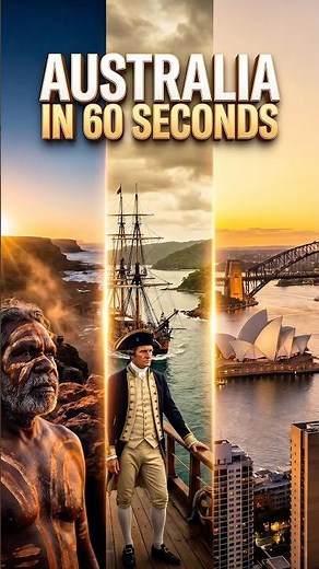 Australia’s History in 60 Seconds 🇦🇺 #australia #history #australiadiaries #documentary