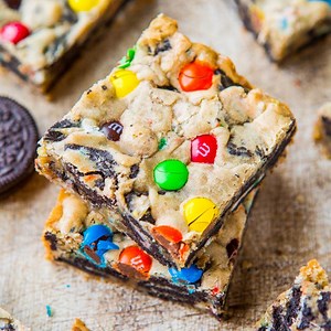 61K views · 722 reactions | Loaded M&M Oreo Cookie Bars - Stuffed to...
